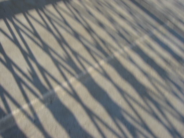 Shadows on the Manhattan Bridge.