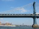 Williamsburg Bridge, with the Manhattan Bridge in the foreground.