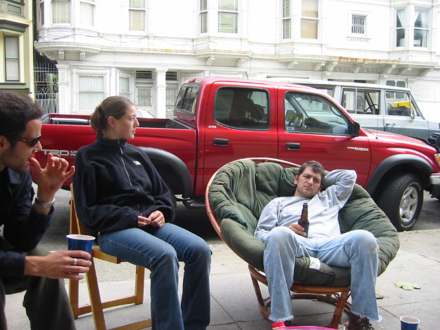 Stooping: Tyler, Erica, Aram.