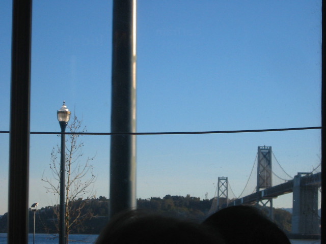 Bay Bridge, seen from the N-Judah. 